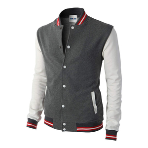 Chaquetas universitarias unisex personalizadas Equipos de béisbol Ropa deportiva de invierno informal Tallas grandes Con bolsillo de piel decorado de poliéster de cuero - Product Image 5