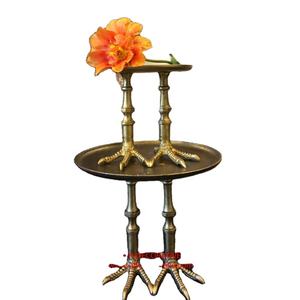 Portavelas de Metal para decoración de oficina, iluminación de boda y fiesta, candelero hecho a mano decorado en acabado dorado - Product Image 3