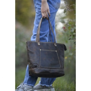 LW Top Cuir Haute Qualité Logo Personnalisé Atmosphère Exquise Style Simple Portable Shopping Bag Lady Tote Handbag - Product Image 1