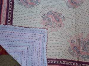 ผ้าคลุมเตียงผ้าฝ้ายพิมพ์ลายสินค้ามาใหม่พร้อมงานปักแฮนด์เมดขนาดคิงไซส์ผ้าปูเตียงแบนผ้าปูที่นอนสำหรับบ้าน - Product Image 6