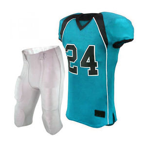 Kits de matériel en sergé respirant personnalisé en gros adultes vêtements de football américain couleurs contrastées uniformes à motif uni Pakistan - Product Image 1