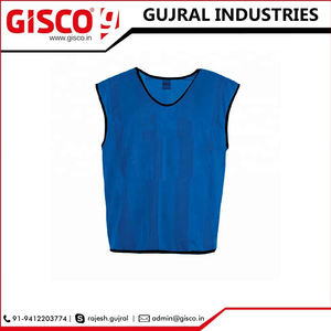 100% maille Pro unisexe football entraînement gilet haut bavoir Style Stock fonction imprimé Logo adultes taille personnalisable entraînement sportif - Product Image 4