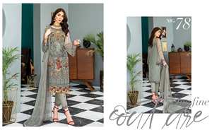 Ropa de fiesta para mujer de alta calidad gasa Salwar Kameez último traje étnico indio paquistaní para mujer adultos vestido de mujer fiestas - Product Image 4