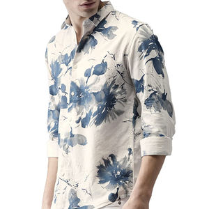 Chemises à manches longues pour hommes, vêtements spéciaux, décontractées, imprimées, classiques, slim, vente en gros, collection 2020 - Product Image 2