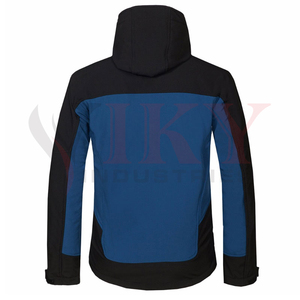 Chaqueta universitaria de concha blanda recubierta para hombre con logotipo personalizado, ropa cómoda para deportes de invierno - Product Image 6
