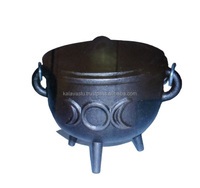 Brûleur de résine d'encens en fer artisanal et brûleur de charbon de bois fait à la main émail en fonte chaudron arôme de pièce