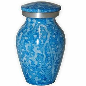 โบราณสีแกะสลักที่ระลึกขนาดเล็ก Cremtion Urn อุปกรณ์งานศพ - Product Image 5