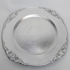 Bandeja redonda para servir comida hecha a mano, nueva bandeja de Metal no acabada con el medio ambiente, bandeja de hojalata redonda antideslizante para bar - Product Image 6