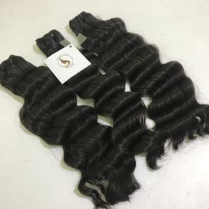 Venta al por mayor 8-32 pulgadas doble dibujado onda suelta del pelo virginal vietnamita paquetes de pelo Popular onda suelta extensión del cabello humano - Product Image 4