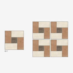 Baldosas de estacionamiento de superficie rugosa de color blanco de lujo de cerámica 400x400mm - Product Image 5