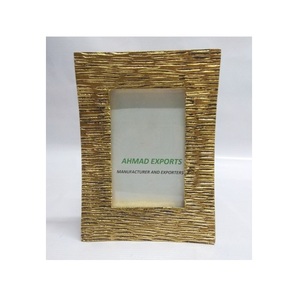 Modern <b>Gold</b> Metal Photo <b>Frame</b> Brushed Aluminium <b>Frame</b> for Photo/<b>Picture</b> <b>Frame</b> for Bed Room Living Room Decoration - Product Image 2