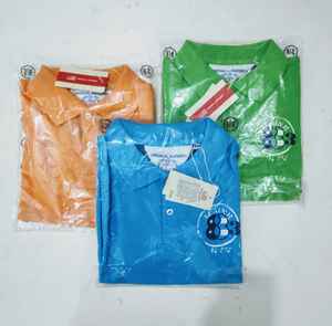 Chemises polo à manches courtes en coton 100% teint en pièce, écologiques, à séchage rapide, tricotées, pour garçons, décontractées, de marque - Product Image 5