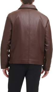 Blouson d'hiver en cuir homme, décontracté, grande taille, à la mode, pour l'extérieur - Product Image 3