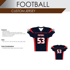 Vente flash : uniforme de football américain grande taille, 100% polyester, style unique, matière durable, manches courtes, techniques d'impression, nouveauté - Product Image 3