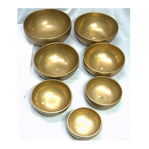 Cvnc — ensemble de bols chantants, en métal bronze, fait à la main, 7 chakras différents - Product Image 1
