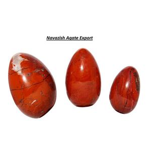 Huevos de jaspe rojo al por mayor huevos pulidos naturales de ágata huevos comprar de Navazish - Product Image 1