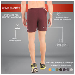 Pantalones cortos de gimnasio para hombre para entrenamiento de verano Fitness y correr logotipo personalizado estilo informal patrón sólido pantalones cortos para hombre para venta al por mayor - Product Image 3