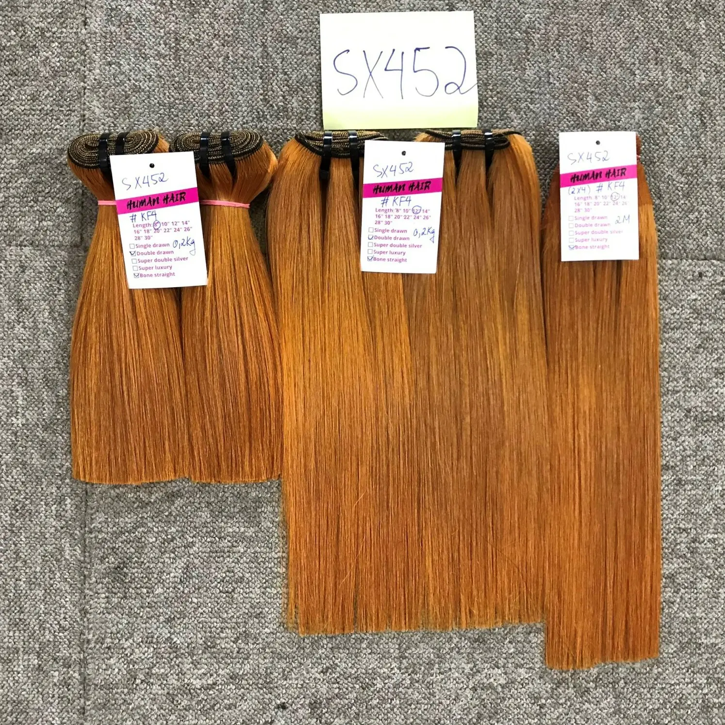 Máy Dệt Super Double Drawn Orange Bone Straight Hair Made In Viet Nam Top 1 Chất Lượng