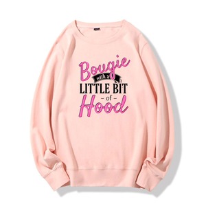 Sweat-shirt à col rond personnalisé OEM pour femmes, style streetwear uni avec logo pour la saison d'automne - Product Image 3
