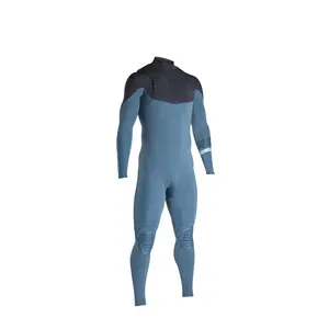 Kualitas Terbaik Super Peregangan Neoprene Pria Penuh Tubuh Surfing Diving Wetsuit dengan Dada Zip Full Body Super Peregangan Neoprene