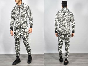 Survêtement de styliste en Polyester, Camouflage, coupe Slim, bas de jogging avec fermeture éclair, sweat à capuche, sur mesure, nouvelle collection - Product Image 3