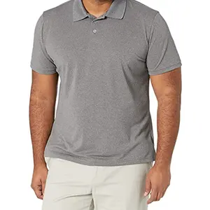 New Men's Slim-Fit Quick-Dry Golf Polo Shirt This slim-fit golf polo shirt is crafted from a quick-dry moisture