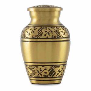 Green Holy Keep Sake Urna de cremación Nicho de metal para adultos para exhibición en el hogar para cenizas humanas Servicios funerarios de entierro - Product Image 6