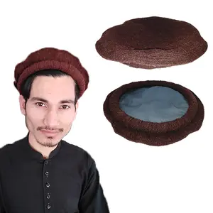 Wholesale Brown Bonair Pakol Hat 100% Wool Chitrali Cap Custom Color Afgani Traditional Topi Pakhol Cap Hat