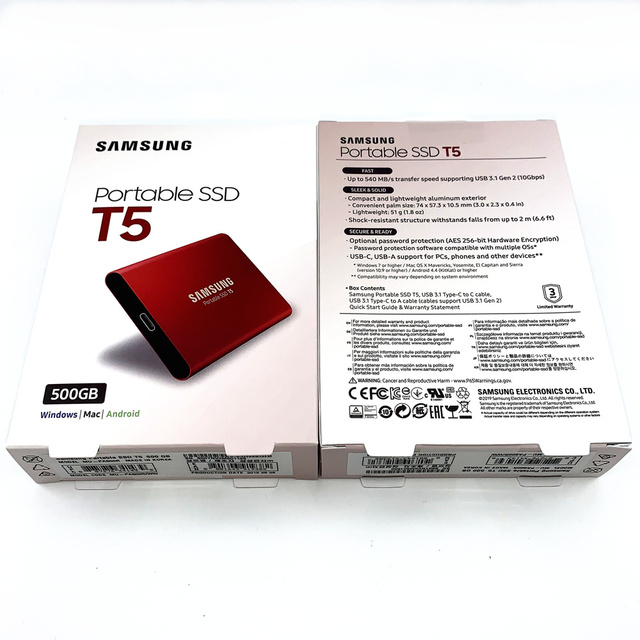 Samsung Portable SSD T5 Series Type-C Connector