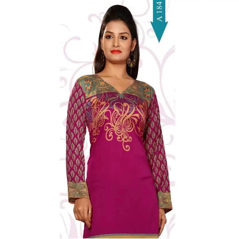 منتج جديد حسب الطلب ملابس نسائية مطبوعة من Kurti ملابس نسائية تقليدية إسلامية/هندية كورتي بسعر رخيص