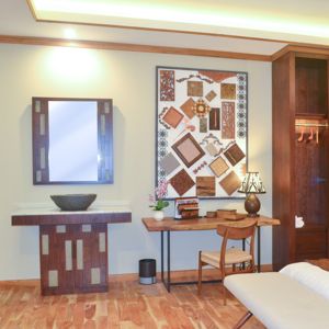 Terra Vanity Set Sink Cabinet Mirror Modern Natural Design Bathroom Bedroom Home Hotel Furniture Wooden Set - Product Image 3