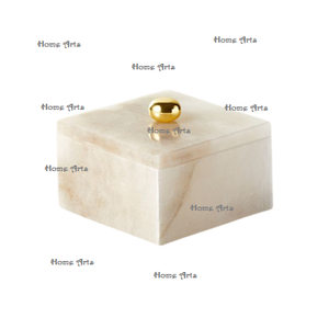 Highest Quality <b>Jewelry</b> <b>Storage</b> Box Marvelous Design Marble <b>Jewelry</b> <b>Storage</b> Box With Marble Lid And Brass Knob - Product Image 1