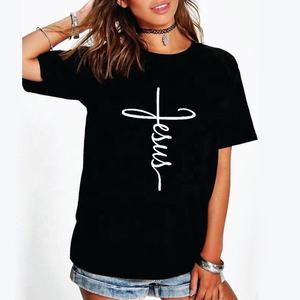 Camiseta de algodón con Logo personalizado para mujer, servicio OEM, novedad de 2021 - Product Image 1