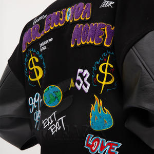 Chaqueta Varsity de Lona Personalizada para Hombre 2024 - Impermeable y Transpirable para Todas las Estaciones - Product Image 5