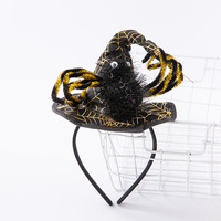 Haiwin — casquette déguisement pour Halloween, sorcellerie, avec bandeau, chapeau et couvre-chef bon marché, pour fête costumée