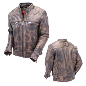 Vestes en cuir véritable pour hommes, 10 veste en cuir véritable Slim Fit sofa biker veste en cuir véritable, veste en cuir véritable, haut de gamme à la mode - Product Image 1