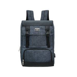 Sac à dos unisexe tendance en polyester avec chargement USB, compartiment pour ordinateur, 20 litres, imperméable, cadre externe, antivol, best-seller - Product Image 2