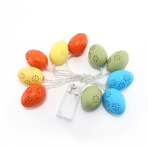 Patio Plastic Easter Eggs Light Outdoor Plastic Fairi Curtain Waterproof Fairy Star Led String Lights