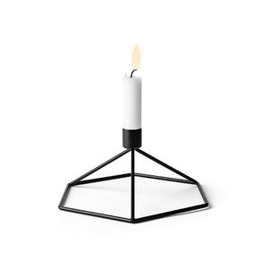 2025 qualité supérieure couleur noire bougeoir porte-bâton Top vente Table pièce maîtresse conception populaire ensemble de trois bougeoirs - Product Image 3