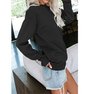 Nueva Llegada: Sudaderas de Mujer para Invierno/Otoño, 300 GSM, Poliéster/Algodón, Transpirables, Lisas, con Bordado Digital en la Parte Delantera - Product Image 3