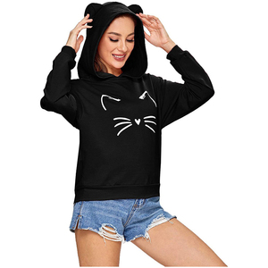 New Look Women’s Cropped Hoodie Custom Logo Cotton Winter Sweatshirt Sexy <b>Crop</b> <b>Top</b> Breathable Pullover - Product Image 1