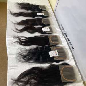 Pelo brasileño Swiss HD encaje Frontal/cierre/peluca, cierre de encaje HD transparente, cutícula virgen alineada Remy extensiones de cabello humano - Product Image 2