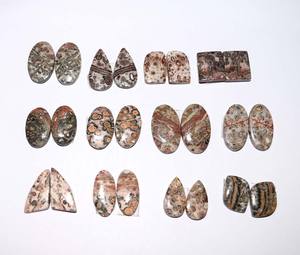 Piedra Natural de leopardo para hacer joyas, cabujones de jaspe Natural, tamaño libre, DIY - Product Image 3