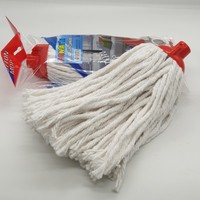 % 100 coton tête de serpillière de nettoyage des sols avec nouveau sac d'emballage pressez l'eau facilement, vente en gros
