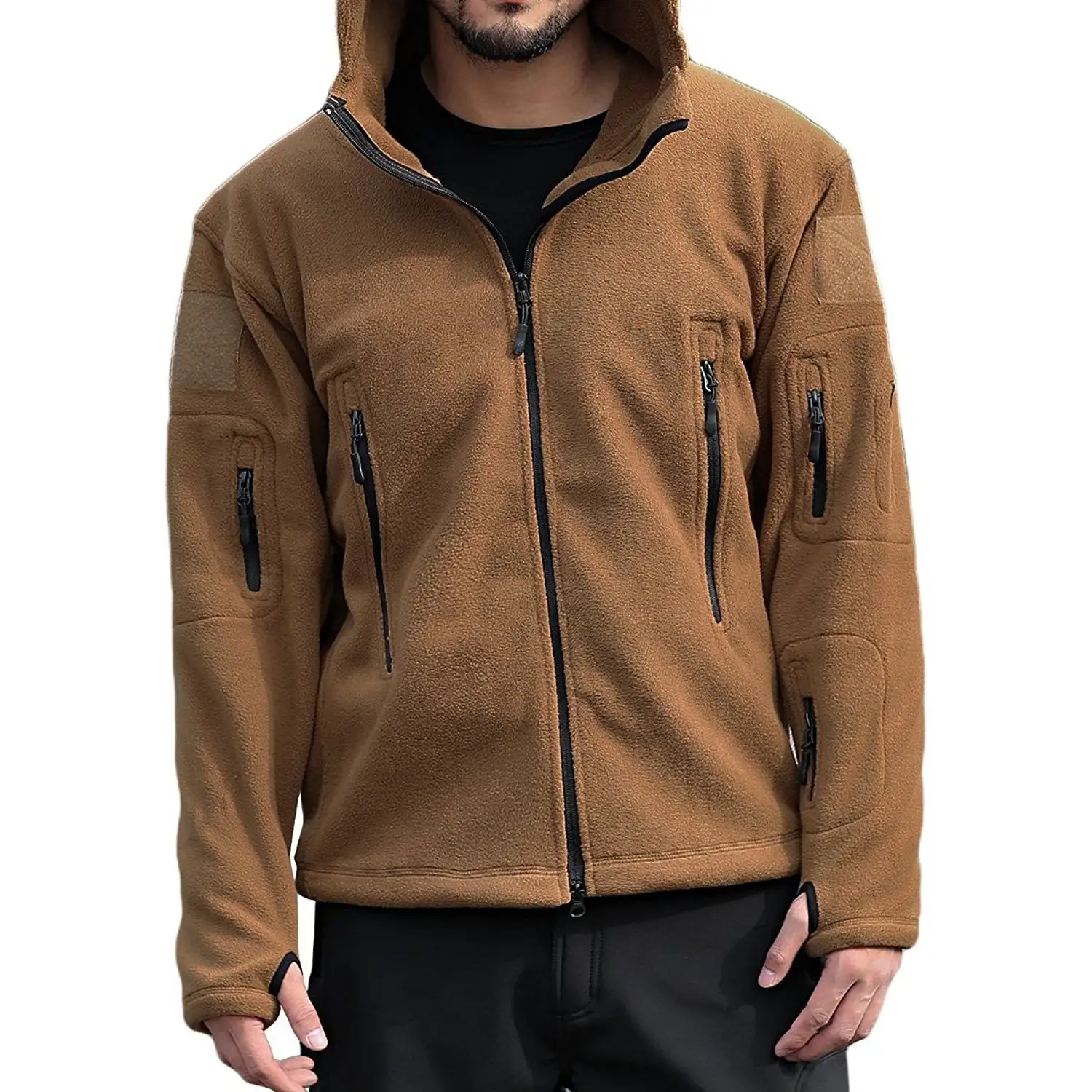 Fleece Jacke Fleece Custom ized Stylish Herren Sport Zip Jacken für Männer Fleece Jacken Männer Sell Well New Type Large Coat