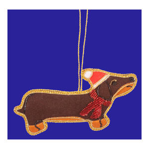 Ornements suspendus brodés à la main en zari, artisanat indien - Product Image 1