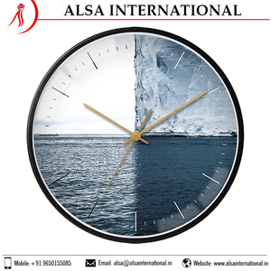 Tốt nhất sang trọng duy nhất mặt đồng hồ treo tường với thiết kế thanh lịch thạch anh hiển thị kim loại-on Sale đến bây giờ! Mua với giá tốt nhất - Product Image 3