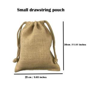 Sac en Jute de haute qualité, à cordon, pour bouteille de vin et emballage, idée cadeau, 10 pièces - Product Image 2