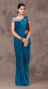 BOLLYWOOD NOUVELLE MEILLEURE VENTE DESIGNER AWARD PARTY WEAR GEORGETTE SOIE SAREE - Product Image 3