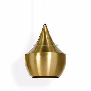 Lámpara colgante plana de latón - Product Image 1